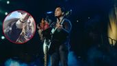 Foto ilustrativa de la nota titulada: Christian Nodal regaña a fan por intentar robarle el sombrero, se lo termina regalando a alguien más | VIDEO