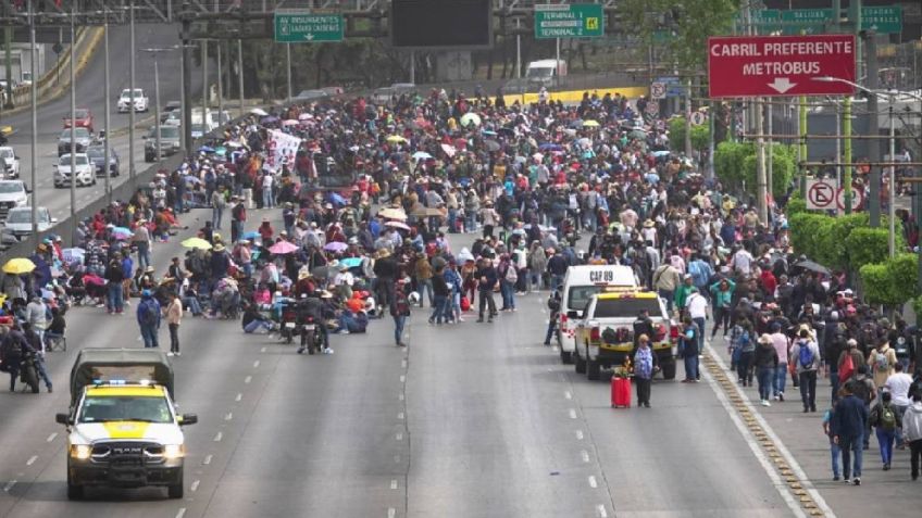 Marcha de Maestros de la CNTE Hoy en CDMX: protestan en casetas y vialidades