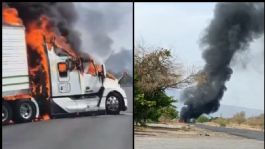 Foto que representa a Bloqueos y quemas de vehículos en Michoacán: criminales balean a un policía y a un repartidor de frituras