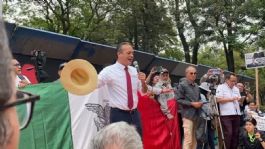 Foto que representa a César Gutiérrez Priego, candidato a ministro de la SCJN, cierra campaña en el Hemiciclo a Juárez
