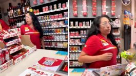 Foto que representa a Surge Lady Oxxo; agredió verbalmente a un cliente por abrir un producto antes de pagarlo | VIDEO