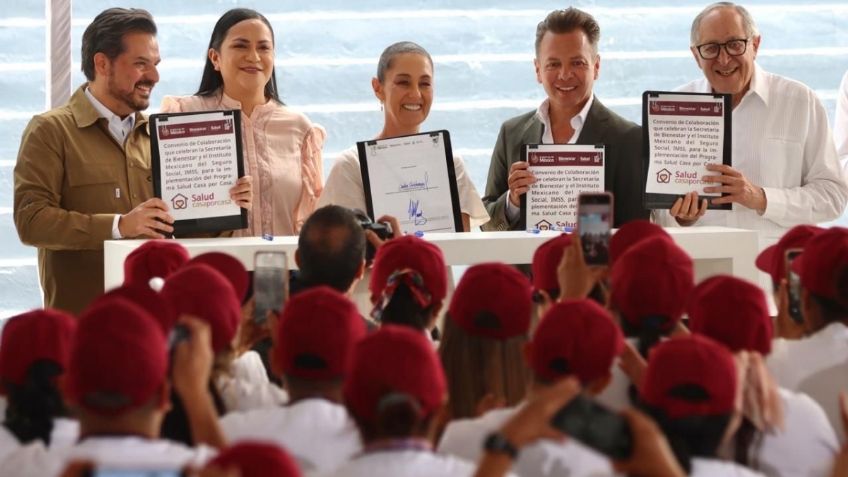 En Jalisco, suscriben Secretaría de Bienestar e IMSS convenio de colaboración para el programa Salud Casa por Casa; Presidenta Claudia Sheinbaum firma como testigo de honor