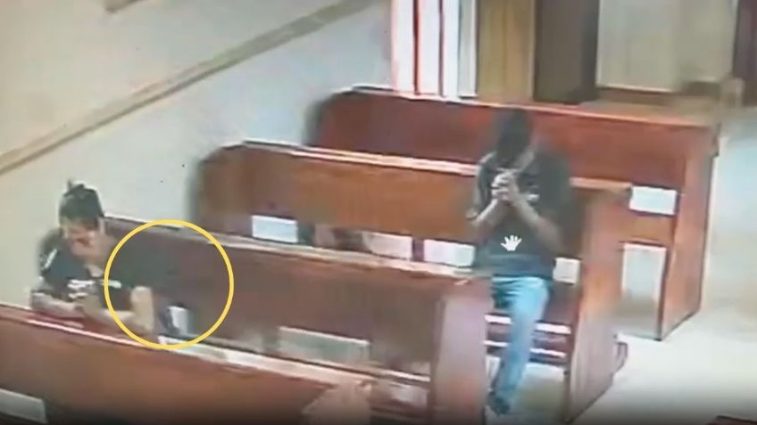 Ladrón roba bolso dentro de iglesia en Veracruz: terminó de rezar y se llevó el bolso de una mujer | VIDEO
