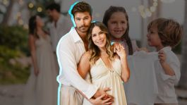 Foto que representa a Brandon Peniche y Kristal Cid anuncian su embarazo con hermosa sesión de fotos junto a sus hijos: "Crece el amor"