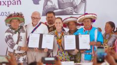 Claudia Sheinbaum y Miguel Ángel Navarro encabezan la presentación del Plan de Justicia del Pueblo Wixárika, en Nayarit