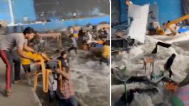 Foto que representa a VIDEO del “tsunami” en pleno rodaje de una película en la India