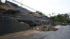 Fuertes lluvias derriban un muro de contención en Xalapa
