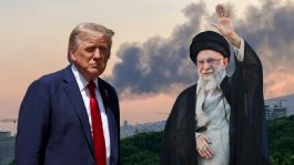 Foto que representa a Donald Trump amenaza al ayatolá de Irán: “Sabemos dónde se esconde y es un blanco fácil, se nos agota la paciencia"