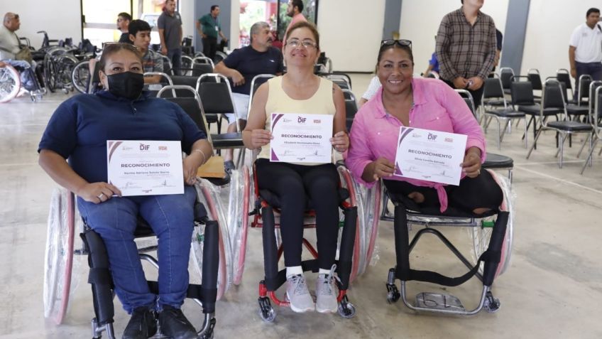 DIF Tamaulipas realiza segunda capacitación y donación de sillas de ruedas para personas discapacitadas