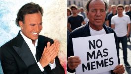 Foto que representa a Los mejores memes de la llegada del mes de julio en redes sociales con Julio Iglesias como protagonista