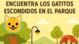 Foto que representa a Acertijo visual: Sólo las personas dotadas de inteligencia pueden encontrar los 3 gatitos escondidos en el parque